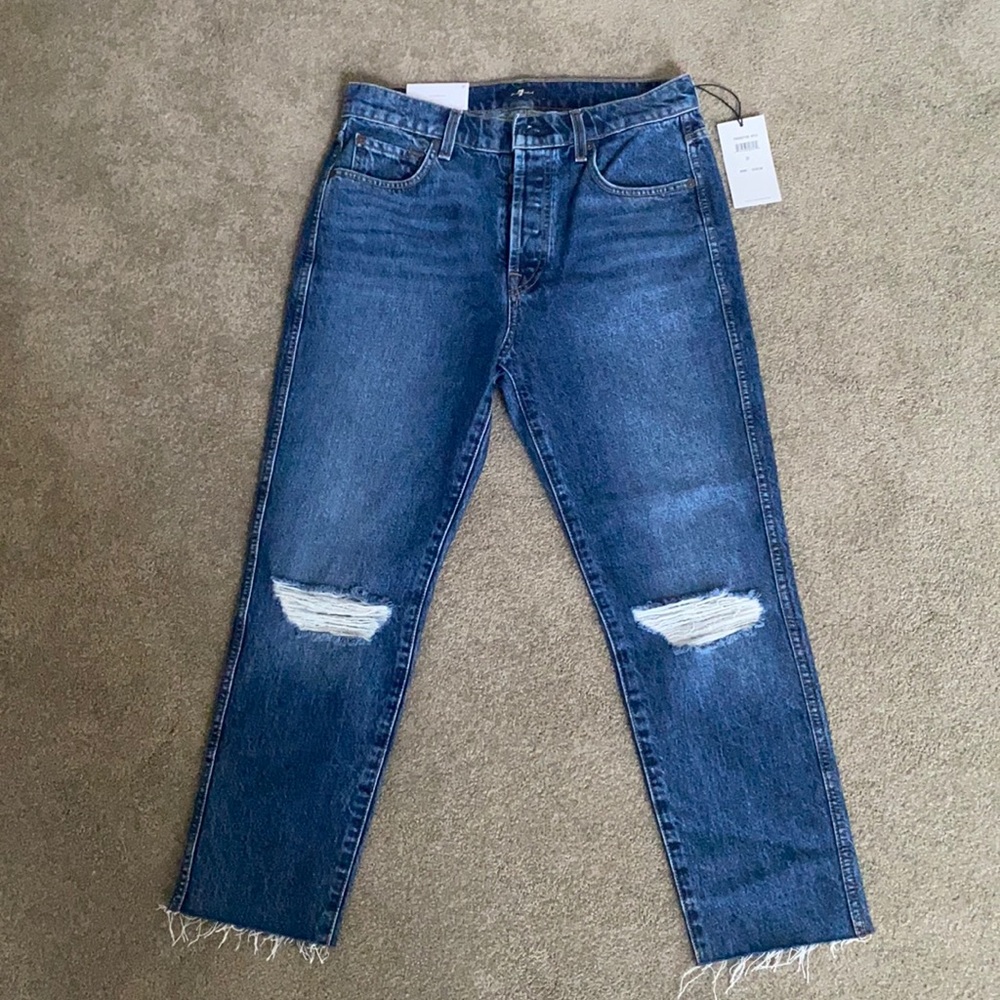 NEW W TAGS 7 for all man kind skinny boyfriend